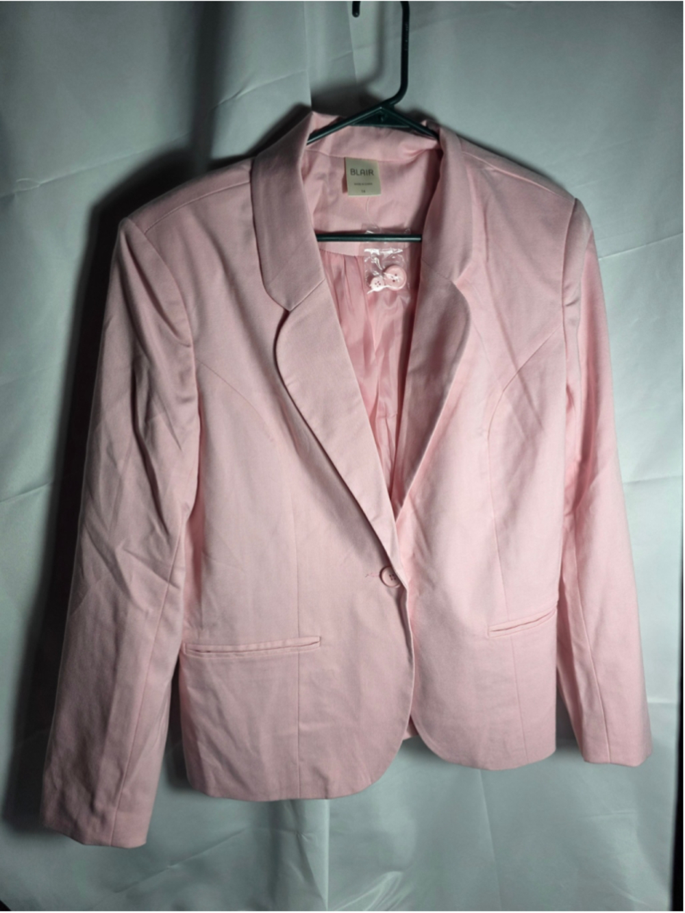 Women's Blair Pink Blazer Jacket Size 14 trendy coquette girlhoodcore officewear